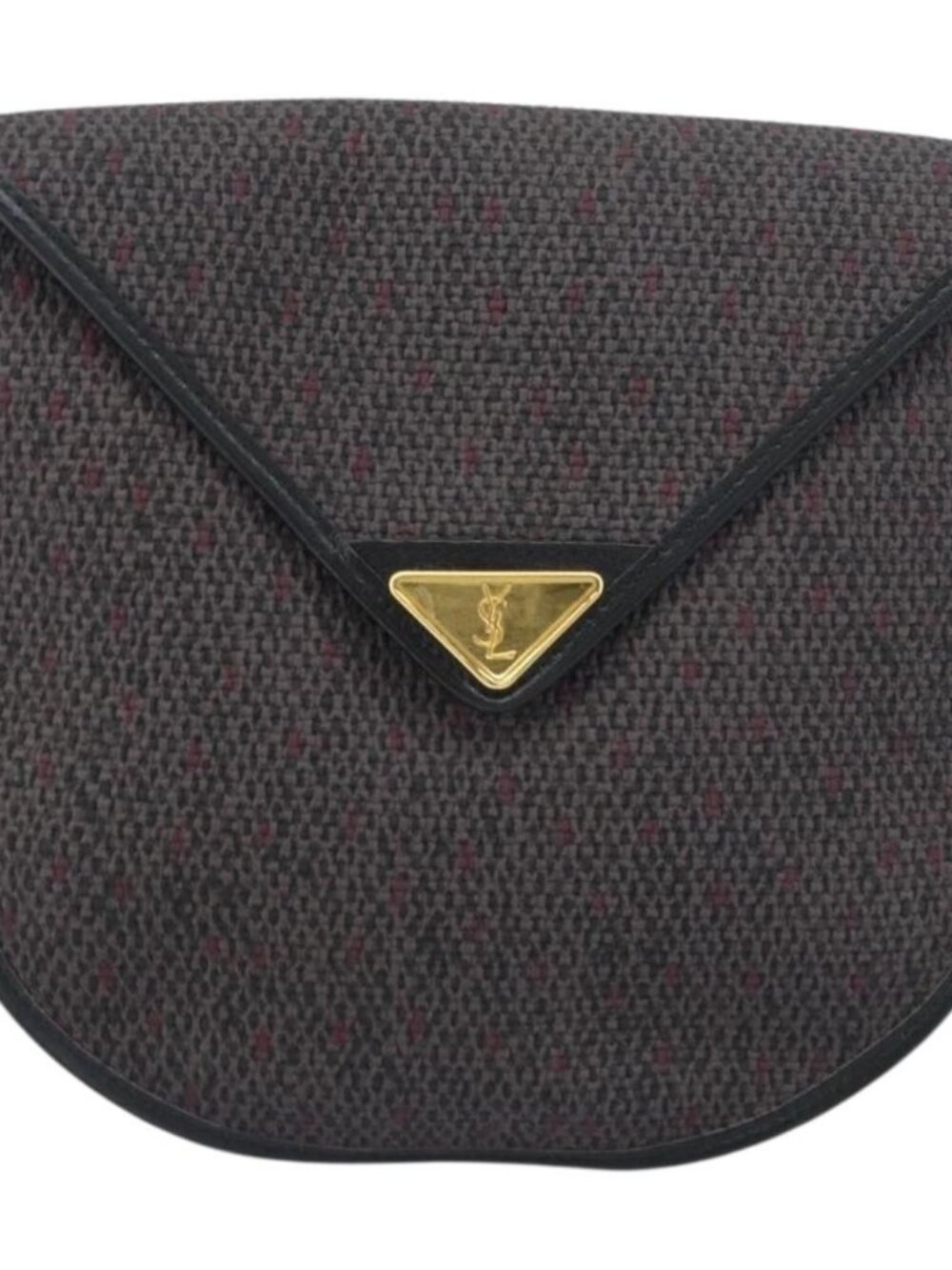 SAINT LAURENT Shoulder Bag PVC Leather Gray Gold Auth bs31403 - Picture 2 of 16